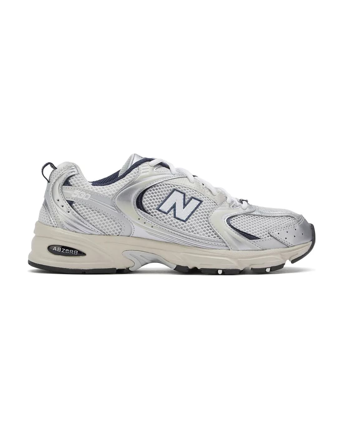 New Balance 530 prata e marinho